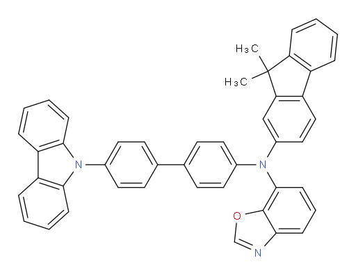 N-(4'-(9H-carbazol-9-yl)-[1,1'-biphenyl]-4-yl)-N-(9,9-dimethyl-9H-fluoren-2-yl)benzo[d]oxazol-7-amine