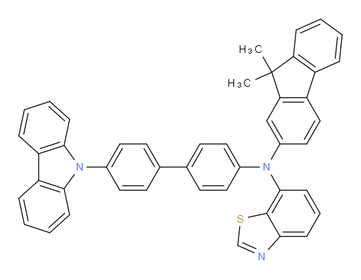 N-(4'-(9H-carbazol-9-yl)-[1,1'-biphenyl]-4-yl)-N-(9,9-dimethyl-9H-fluoren-2-yl)benzo[d]thiazol-7-amine