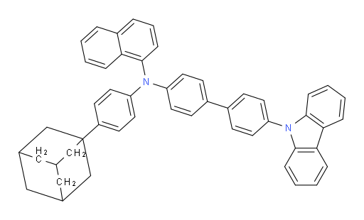 N-(4'-(9H-carbazol-9-yl)-[1,1'-biphenyl]-4-yl)-N-(4-(adamantan-1-yl)phenyl)naphthalen-1-amine