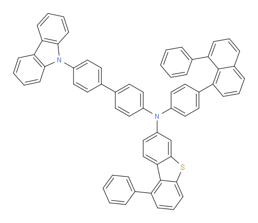 N-(4'-(9H-carbazol-9-yl)-[1,1'-biphenyl]-4-yl)-9-phenyl-N-(4-(8-phenylnaphthalen-1-yl)phenyl)dibenzo[b,d]thiophen-3-amine