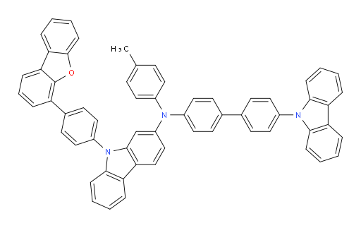N-(4'-(9H-carbazol-9-yl)-[1,1'-biphenyl]-4-yl)-9-(4-(dibenzo[b,d]furan-4-yl)phenyl)-N-(p-tolyl)-9H-carbazol-2-amine