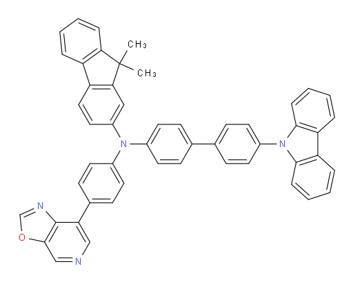 N-(4'-(9H-carbazol-9-yl)-[1,1'-biphenyl]-4-yl)-9,9-dimethyl-N-(4-(oxazolo[5,4-c]pyridin-7-yl)phenyl)-9H-fluoren-2-amine