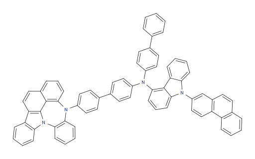 N-(4'-(4H-4,8b-diazaindeno[1,2,3-gh]pleiaden-4-yl)-[1,1'-biphenyl]-4-yl)-N-([1,1'-biphenyl]-4-yl)-9-(phenanthren-2-yl)-9H-carbazol-4-amine