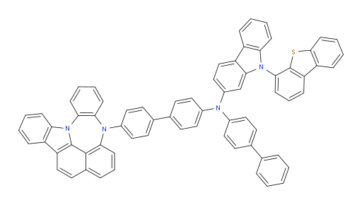 N-(4'-(4H-4,8b-diazaindeno[1,2,3-gh]pleiaden-4-yl)-[1,1'-biphenyl]-4-yl)-N-([1,1'-biphenyl]-4-yl)-9-(dibenzo[b,d]thiophen-4-yl)-9H-carbazol-2-amine