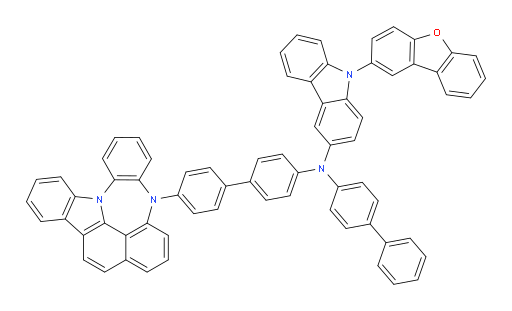 N-(4'-(4H-4,8b-diazaindeno[1,2,3-gh]pleiaden-4-yl)-[1,1'-biphenyl]-4-yl)-N-([1,1'-biphenyl]-4-yl)-9-(dibenzo[b,d]furan-2-yl)-9H-carbazol-3-amine