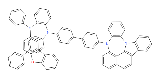N-(4'-(4H-4,8b-diazaindeno[1,2,3-gh]pleiaden-4-yl)-[1,1'-biphenyl]-4-yl)-N-([1,1'-biphenyl]-4-yl)-9-(dibenzo[b,d]furan-2-yl)-9H-carbazol-1-amine