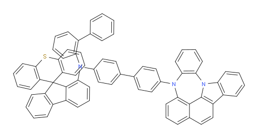 N-(4'-(4H-4,8b-diazaindeno[1,2,3-gh]pleiaden-4-yl)-[1,1'-biphenyl]-4-yl)-N-([1,1'-biphenyl]-2-yl)spiro[fluorene-9,9'-thioxanthen]-1-amine
