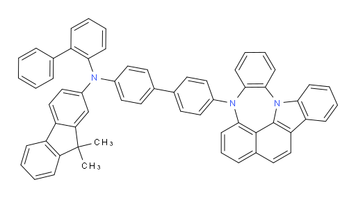 N-(4'-(4H-4,8b-diazaindeno[1,2,3-gh]pleiaden-4-yl)-[1,1'-biphenyl]-4-yl)-N-([1,1'-biphenyl]-2-yl)-9,9-dimethyl-9H-fluoren-2-amine