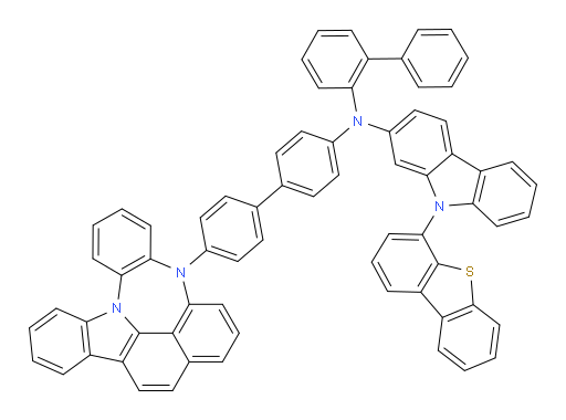 N-(4'-(4H-4,8b-diazaindeno[1,2,3-gh]pleiaden-4-yl)-[1,1'-biphenyl]-4-yl)-N-([1,1'-biphenyl]-2-yl)-9-(dibenzo[b,d]thiophen-4-yl)-9H-carbazol-2-amine