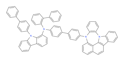 N-(4'-(4H-4,8b-diazaindeno[1,2,3-gh]pleiaden-4-yl)-[1,1'-biphenyl]-4-yl)-N-([1,1'-biphenyl]-2-yl)-9-([1,1'-biphenyl]-4-yl)-9H-carbazol-1-amine