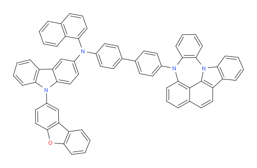 N-(4'-(4H-4,8b-diazaindeno[1,2,3-gh]pleiaden-4-yl)-[1,1'-biphenyl]-4-yl)-9-(dibenzo[b,d]furan-2-yl)-N-(naphthalen-1-yl)-9H-carbazol-3-amine