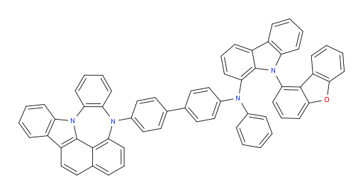 N-(4'-(4H-4,8b-diazaindeno[1,2,3-gh]pleiaden-4-yl)-[1,1'-biphenyl]-4-yl)-9-(dibenzo[b,d]furan-1-yl)-N-phenyl-9H-carbazol-1-amine