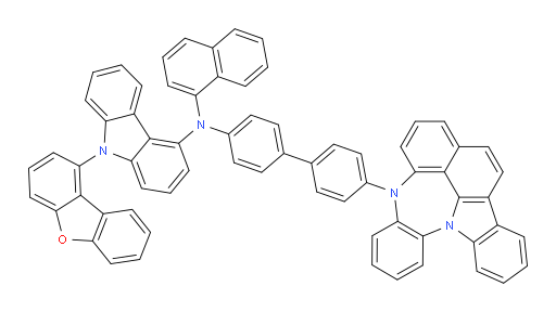 N-(4'-(4H-4,8b-diazaindeno[1,2,3-gh]pleiaden-4-yl)-[1,1'-biphenyl]-4-yl)-9-(dibenzo[b,d]furan-1-yl)-N-(naphthalen-1-yl)-9H-carbazol-4-amine