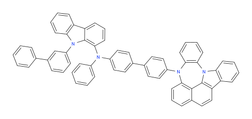 N-(4'-(4H-4,8b-diazaindeno[1,2,3-gh]pleiaden-4-yl)-[1,1'-biphenyl]-4-yl)-9-([1,1'-biphenyl]-3-yl)-N-phenyl-9H-carbazol-1-amine