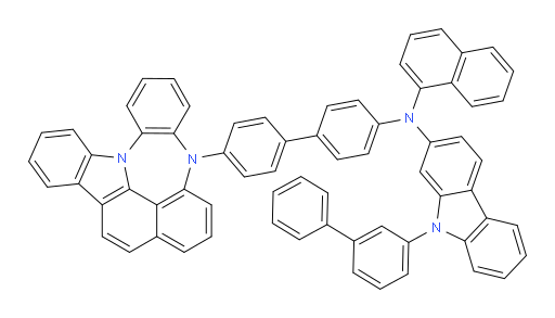 N-(4'-(4H-4,8b-diazaindeno[1,2,3-gh]pleiaden-4-yl)-[1,1'-biphenyl]-4-yl)-9-([1,1'-biphenyl]-3-yl)-N-(naphthalen-1-yl)-9H-carbazol-2-amine