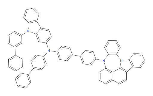 N-(4'-(4H-4,8b-diazaindeno[1,2,3-gh]pleiaden-4-yl)-[1,1'-biphenyl]-4-yl)-9-([1,1'-biphenyl]-3-yl)-N-([1,1'-biphenyl]-4-yl)-9H-carbazol-2-amine