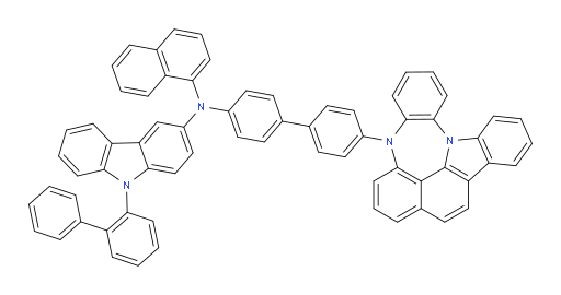 N-(4'-(4H-4,8b-diazaindeno[1,2,3-gh]pleiaden-4-yl)-[1,1'-biphenyl]-4-yl)-9-([1,1'-biphenyl]-2-yl)-N-(naphthalen-1-yl)-9H-carbazol-3-amine