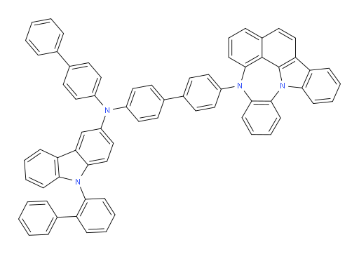 N-(4'-(4H-4,8b-diazaindeno[1,2,3-gh]pleiaden-4-yl)-[1,1'-biphenyl]-4-yl)-9-([1,1'-biphenyl]-2-yl)-N-([1,1'-biphenyl]-4-yl)-9H-carbazol-3-amine