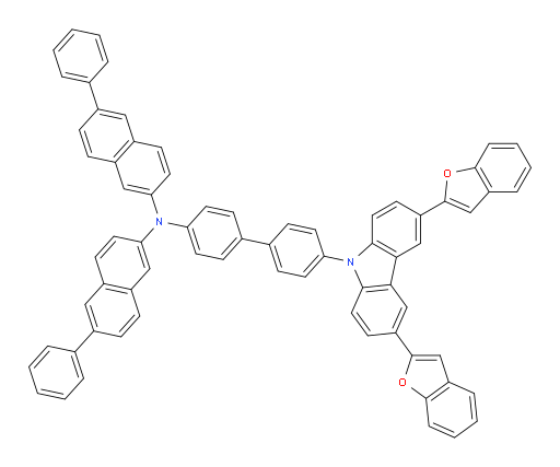 N-(4'-(3,6-di(benzofuran-2-yl)-9H-carbazol-9-yl)-[1,1'-biphenyl]-4-yl)-6-phenyl-N-(6-phenylnaphthalen-2-yl)naphthalen-2-amine