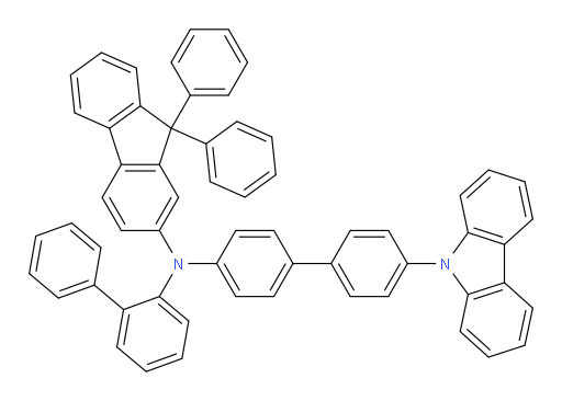 N-(4'-(9H-carbazol-9-yl)-[1,1'-biphenyl]-4-yl)-N-([1,1'-biphenyl]-2-yl)-9,9-diphenyl-9H-fluoren-2-amine