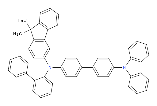 N-(4'-(9H-carbazol-9-yl)-[1,1'-biphenyl]-4-yl)-N-([1,1'-biphenyl]-2-yl)-9,9-dimethyl-9H-fluoren-3-amine