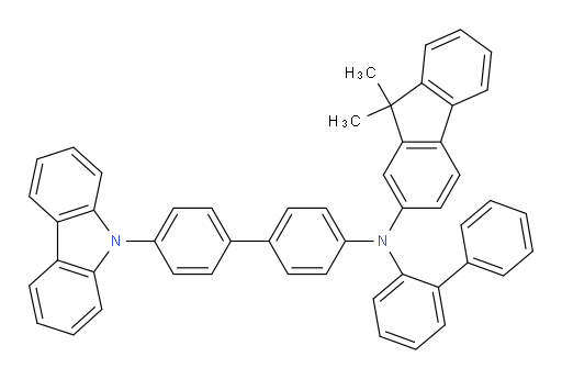 N-(4'-(9H-carbazol-9-yl)-[1,1'-biphenyl]-4-yl)-N-([1,1'-biphenyl]-2-yl)-9,9-dimethyl-9H-fluoren-2-amine