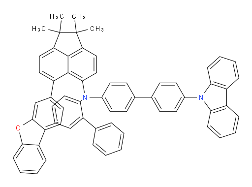 N-(4'-(9H-carbazol-9-yl)-[1,1'-biphenyl]-4-yl)-N-([1,1'-biphenyl]-2-yl)-6-(dibenzo[b,d]furan-3-yl)-1,1,2,2-tetramethyl-1,2-dihydroacenaphthylen-5-amine