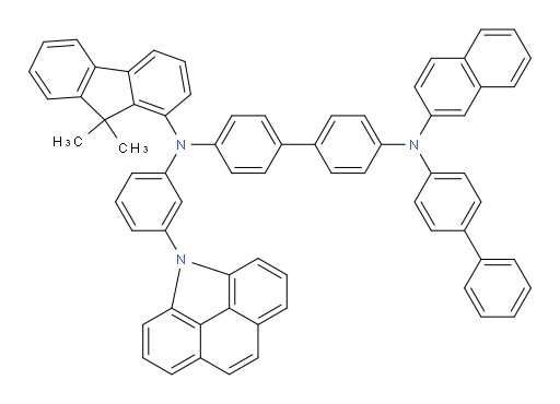 N4-(3-(4H-benzo[def]carbazol-4-yl)phenyl)-N4'-([1,1'-biphenyl]-4-yl)-N4-(9,9-dimethyl-9H-fluoren-1-yl)-N4'-(naphthalen-2-yl)-[1,1'-biphenyl]-4,4'-diamine