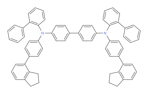 N4,N4'-di([1,1'-biphenyl]-2-yl)-N4,N4'-bis(4-(2,3-dihydro-1H-inden-4-yl)phenyl)-[1,1'-biphenyl]-4,4'-diamine