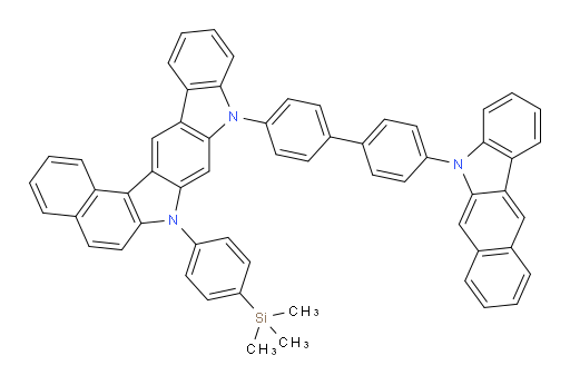 9-(4'-(5H-benzo[b]carbazol-5-yl)-[1,1'-biphenyl]-4-yl)-7-(4-(trimethylsilyl)phenyl)-7,9-dihydrobenzo[g]indolo[2,3-b]carbazole