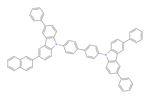 9-(4'-(3,6-diphenyl-9H-carbazol-9-yl)-[1,1'-biphenyl]-4-yl)-3-(naphthalen-2-yl)-6-phenyl-9H-carbazole
