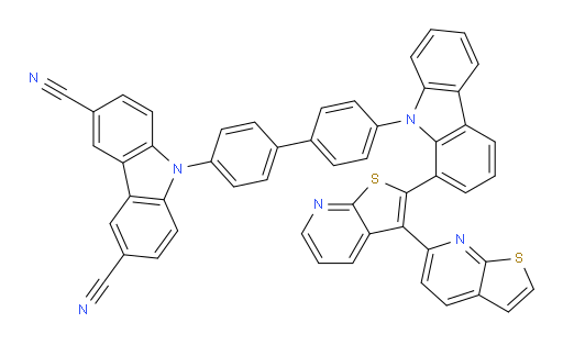 9-(4'-(1-([3,6'-bithieno[2,3-b]pyridin]-2-yl)-9H-carbazol-9-yl)-[1,1'-biphenyl]-4-yl)-9H-carbazole-3,6-dicarbonitrile
