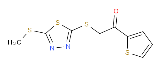 2-((5-(methylthio)-1,3,4-thiadiazol-2-yl)thio)-1-(thiophen-2-yl)ethanone
