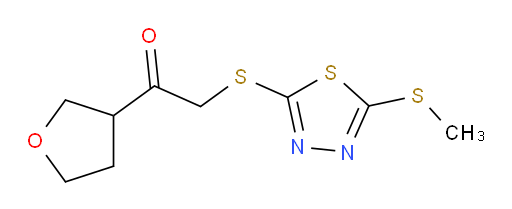 2-((5-(methylthio)-1,3,4-thiadiazol-2-yl)thio)-1-(tetrahydrofuran-3-yl)ethanone