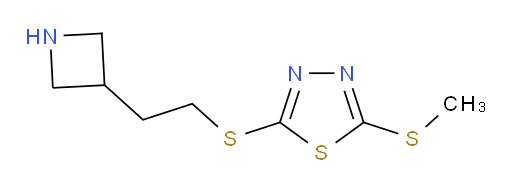 2-((2-(azetidin-3-yl)ethyl)thio)-5-(methylthio)-1,3,4-thiadiazole