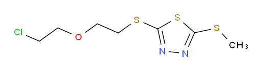 2-((2-(2-chloroethoxy)ethyl)thio)-5-(methylthio)-1,3,4-thiadiazole