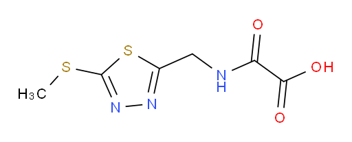 2-(((5-(methylthio)-1,3,4-thiadiazol-2-yl)methyl)amino)-2-oxoacetic acid