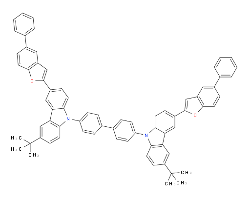 4,4'-bis(3-(tert-butyl)-6-(5-phenylbenzofuran-2-yl)-9H-carbazol-9-yl)-1,1'-biphenyl