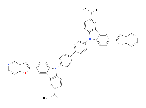 4,4'-bis(3-(furo[3,2-c]pyridin-2-yl)-6-isopropyl-9H-carbazol-9-yl)-1,1'-biphenyl