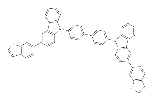 4,4'-bis(3-(benzo[b]thiophen-6-yl)-9H-carbazol-9-yl)-1,1'-biphenyl