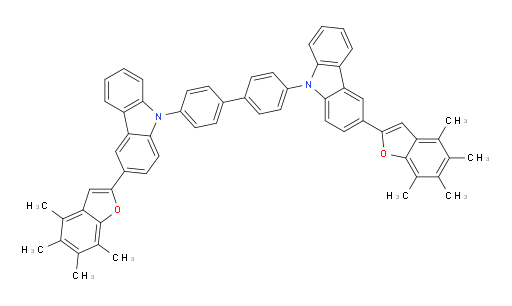 4,4'-bis(3-(4,5,6,7-tetramethylbenzofuran-2-yl)-9H-carbazol-9-yl)-1,1'-biphenyl