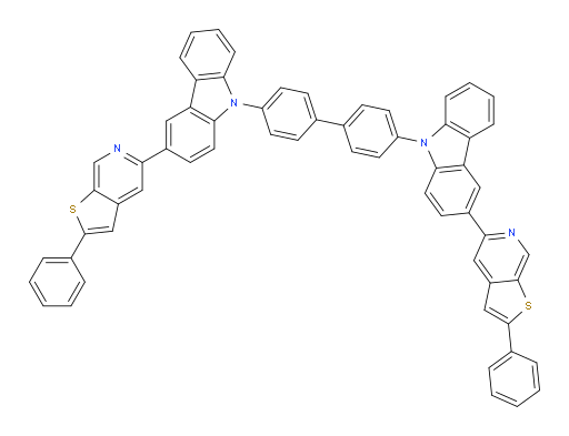 4,4'-bis(3-(2-phenylthieno[2,3-c]pyridin-5-yl)-9H-carbazol-9-yl)-1,1'-biphenyl