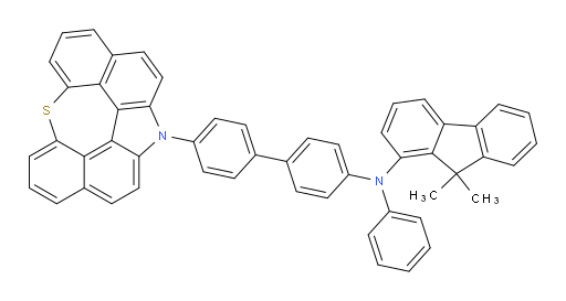 N-(4'-(12H-6-thia-12-azaindeno[2,1,7,6-ghij]pleiaden-12-yl)-[1,1'-biphenyl]-4-yl)-9,9-dimethyl-N-phenyl-9H-fluoren-1-amine