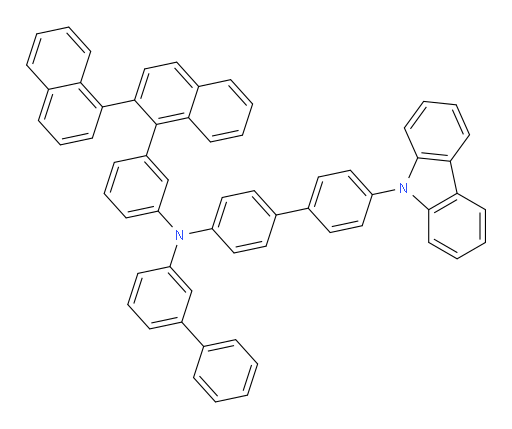 N-(4'-(9H-carbazol-9-yl)-[1,1'-biphenyl]-4-yl)-N-(3-([1,2'-binaphthalen]-1'-yl)phenyl)-[1,1'-biphenyl]-3-amine