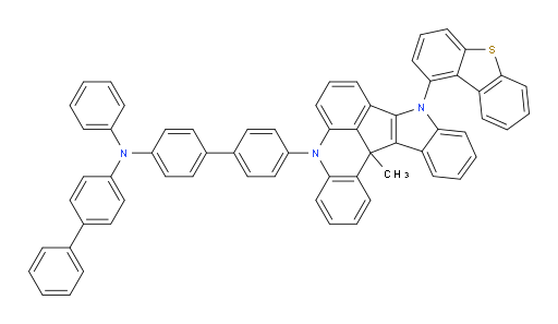 N-([1,1'-biphenyl]-4-yl)-4'-(9-(dibenzo[b,d]thiophen-1-yl)-13c-methyl-9,13c-dihydro-5H-indolo[3',2':4,5]cyclopenta[1,2,3-kl]acridin-5-yl)-N-phenyl-[1,1'-biphenyl]-4-amine