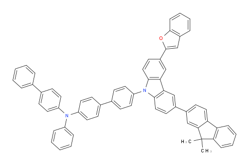 N-([1,1'-biphenyl]-4-yl)-4'-(3-(benzofuran-2-yl)-6-(9,9-dimethyl-9H-fluoren-2-yl)-9H-carbazol-9-yl)-N-phenyl-[1,1'-biphenyl]-4-amine