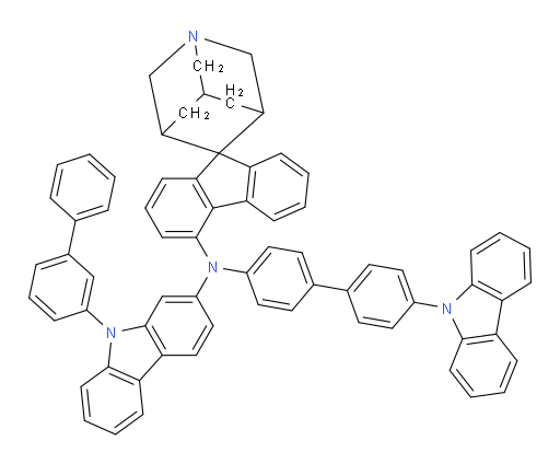 N-(4'-(9H-carbazol-9-yl)-[1,1'-biphenyl]-4-yl)-N-(9-([1,1'-biphenyl]-3-yl)-9H-carbazol-2-yl)-1-azaspiro[adamantane-4,9'-fluoren]-4'-amine