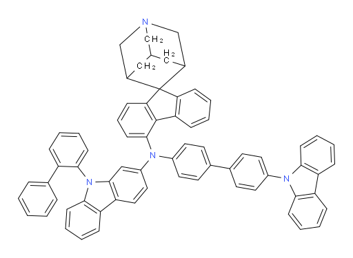 N-(4'-(9H-carbazol-9-yl)-[1,1'-biphenyl]-4-yl)-N-(9-([1,1'-biphenyl]-2-yl)-9H-carbazol-2-yl)-1-azaspiro[adamantane-4,9'-fluoren]-4'-amine