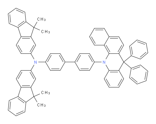 N-(9,9-dimethyl-9H-fluoren-2-yl)-N-(4'-(7,7-diphenylbenzo[c]acridin-12(7H)-yl)-[1,1'-biphenyl]-4-yl)-9,9-dimethyl-9H-fluoren-2-amine