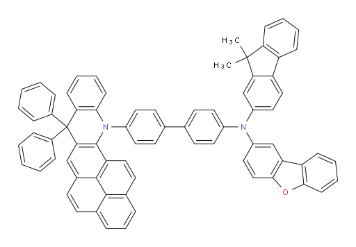 N-(9,9-dimethyl-9H-fluoren-2-yl)-N-(4'-(7,7-diphenylphenaleno[1,9-bc]acridin-12(7H)-yl)-[1,1'-biphenyl]-4-yl)dibenzo[b,d]furan-2-amine